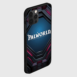 Чехол для iPhone 12 Pro Palworld логотип космический стиль, цвет: 3D-черный — фото 2