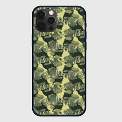 Чехол iPhone 12 Pro Олени - камуфляж