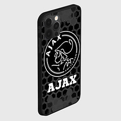 Чехол для iPhone 12 Pro Ajax sport на темном фоне, цвет: 3D-черный — фото 2