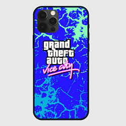 Чехол iPhone 12 Pro GTA вайсити неоновая текстура