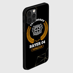 Чехол для iPhone 12 Pro Лого Bayer 04 и надпись legendary football club на, цвет: 3D-черный — фото 2