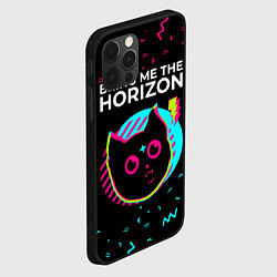Чехол для iPhone 12 Pro Bring Me the Horizon - rock star cat, цвет: 3D-черный — фото 2