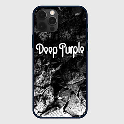 Чехол для iPhone 12 Pro Deep Purple black graphite, цвет: 3D-черный