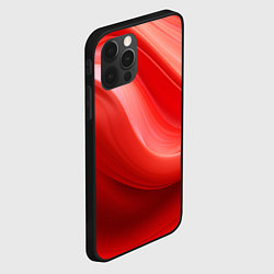 Чехол для iPhone 12 Pro Красная волна, цвет: 3D-черный — фото 2