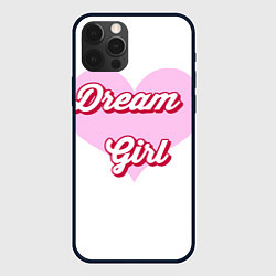 Чехол iPhone 12 Pro Девушка-мечта и розовое сердце
