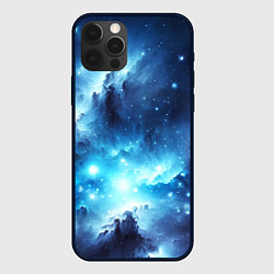 Чехол iPhone 12 Pro Космический голубой пейзаж