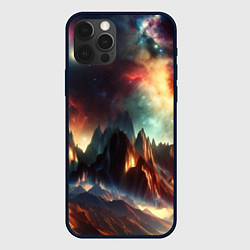 Чехол iPhone 12 Pro Space landscape with mountains