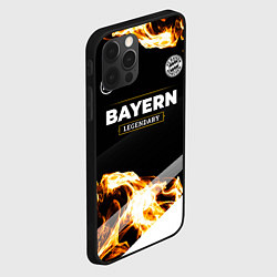 Чехол для iPhone 12 Pro Bayern legendary sport fire, цвет: 3D-черный — фото 2