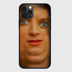 Чехол для iPhone 12 Pro Мем упоротый Фродо улыбается, цвет: 3D-черный