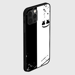 Чехол для iPhone 12 Pro Marshmello краски музыка, цвет: 3D-черный — фото 2