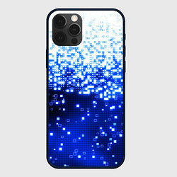 Чехол для iPhone 12 Pro Поврежденный цифровой скин - осыпающиеся пиксели, цвет: 3D-черный