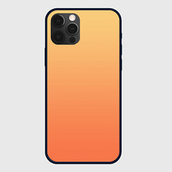 Чехол iPhone 12 Pro Градиент солнечный жёлто-оранжевый приглушённый