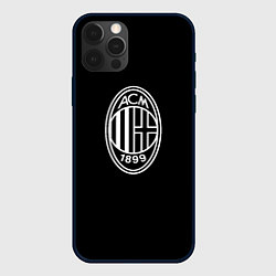 Чехол iPhone 12 Pro Milan fc белое лого