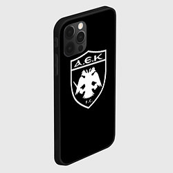 Чехол для iPhone 12 Pro AEK fc белое лого, цвет: 3D-черный — фото 2