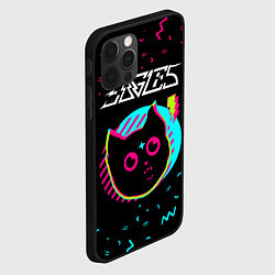 Чехол для iPhone 12 Pro Eagles - rock star cat, цвет: 3D-черный — фото 2