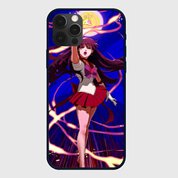 Чехол для iPhone 12 Pro Sailor Moon Рэй Хино, цвет: 3D-черный