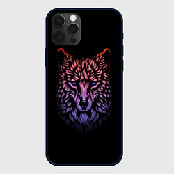 Чехол iPhone 12 Pro Realistic gradient wolf