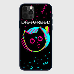 Чехол iPhone 12 Pro Disturbed - rock star cat