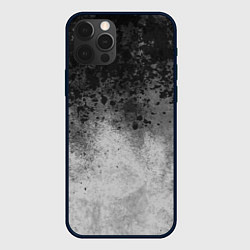 Чехол iPhone 12 Pro Абстракция - серые чернила