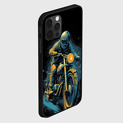 Чехол для iPhone 12 Pro Ночной мотокросс, цвет: 3D-черный — фото 2