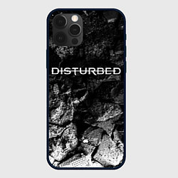 Чехол iPhone 12 Pro Disturbed black graphite