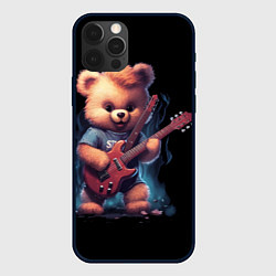 Чехол iPhone 12 Pro Большой плюшевый медведь играет на гитаре