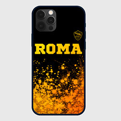 Чехол для iPhone 12 Pro Roma - gold gradient посередине, цвет: 3D-черный