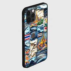 Чехол для iPhone 12 Pro Пэчворк из Тайланда, цвет: 3D-черный — фото 2
