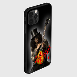 Чехол для iPhone 12 Pro Slash музыкант группы Guns N Roses, цвет: 3D-черный — фото 2