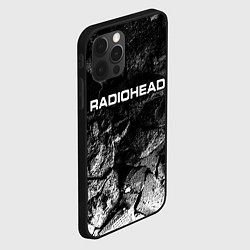 Чехол для iPhone 12 Pro Radiohead black graphite, цвет: 3D-черный — фото 2