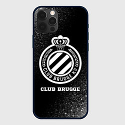 Чехол iPhone 12 Pro Club Brugge sport на темном фоне