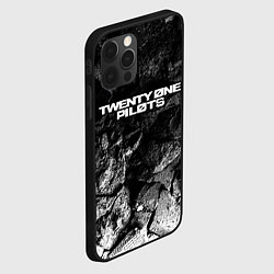 Чехол для iPhone 12 Pro Twenty One Pilots black graphite, цвет: 3D-черный — фото 2