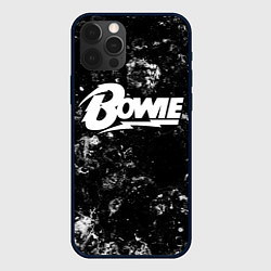 Чехол для iPhone 12 Pro David Bowie black ice, цвет: 3D-черный