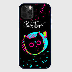 Чехол iPhone 12 Pro Pink Floyd - rock star cat