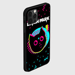 Чехол для iPhone 12 Pro Linkin Park - rock star cat, цвет: 3D-черный — фото 2