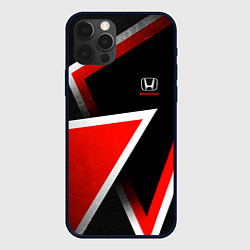 Чехол iPhone 12 Pro Honda - красные треугольники