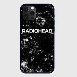 Чехол iPhone 12 Pro Radiohead black ice