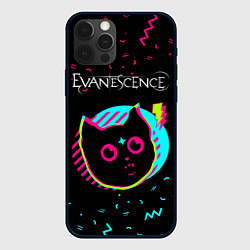 Чехол iPhone 12 Pro Evanescence - rock star cat