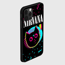 Чехол для iPhone 12 Pro Nirvana - rock star cat, цвет: 3D-черный — фото 2