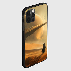 Чехол для iPhone 12 Pro Пустыня и космический корабль - Дюна, цвет: 3D-черный — фото 2