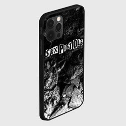 Чехол для iPhone 12 Pro Sex Pistols black graphite, цвет: 3D-черный — фото 2