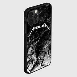 Чехол для iPhone 12 Pro Metallica black graphite, цвет: 3D-черный — фото 2