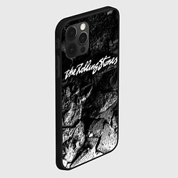 Чехол для iPhone 12 Pro Rolling Stones black graphite, цвет: 3D-черный — фото 2