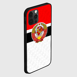 Чехол для iPhone 12 Pro Герб СССР - ретро цвета, цвет: 3D-черный — фото 2