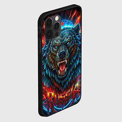 Чехол для iPhone 12 Pro Russia bear, цвет: 3D-черный — фото 2