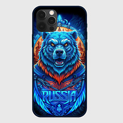 Чехол iPhone 12 Pro Ледяной белый русский медведь