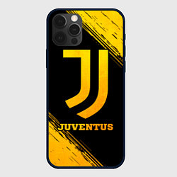 Чехол для iPhone 12 Pro Juventus - gold gradient, цвет: 3D-черный