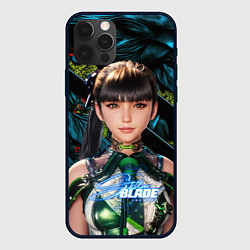 Чехол iPhone 12 Pro Stellar Blade Eve green texture