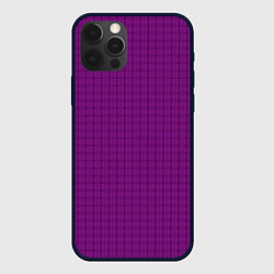 Чехол iPhone 12 Pro Ярко-фиолетовый однотонный с рисуноком