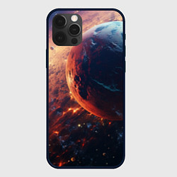 Чехол для iPhone 12 Pro Планеты в движении, цвет: 3D-черный